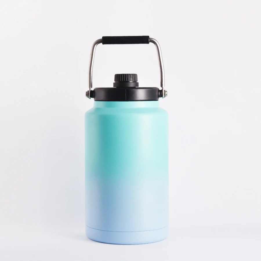 Gallon Bottle Portable Manufacturing Hot Cold Fitness Stainless Steel Gym Insulated Camping Cooler Water Jug