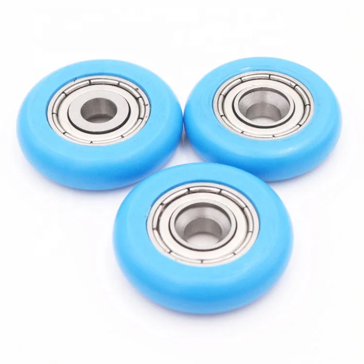 Manufacturer Furniture POM PA66 Nylon pulley shower roller wheel 696 bearing for sliding window cabinet roller 5*27*5.5MM