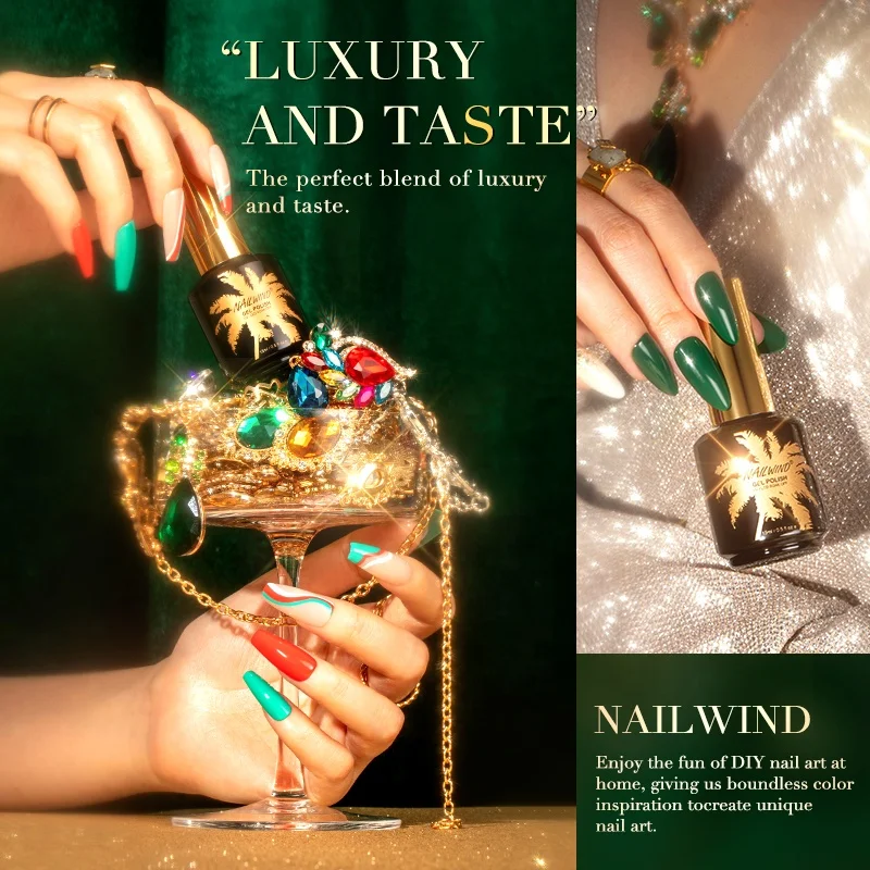 NAILWIND Nail Supplies salon Private Label Colorful Vegan Jelly Soak Off Long Lasting 15ml UV LED Gel Varnish Nail Gel Polish