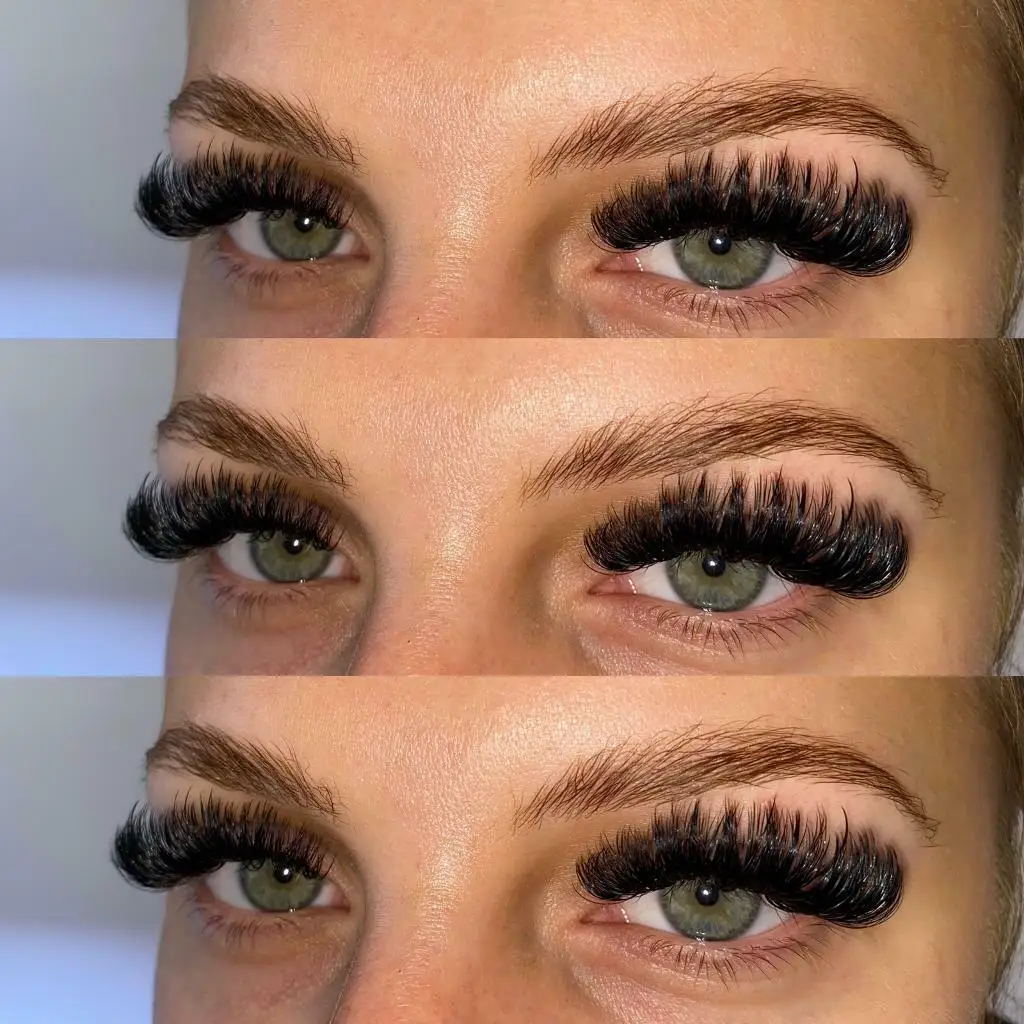 Premium 3D Private Label Korea Full Strip Eyelash Wholesale 10mm - 25mm 3D 100% Handmade Pretty Russian Volume Eyelashes