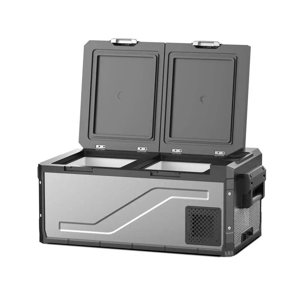 60L Car Fridge Portable Refrigerator Mini Fridge Auto Compressor Freezer RV Van Truck Travel Cooler Home Use 12/24V 220V