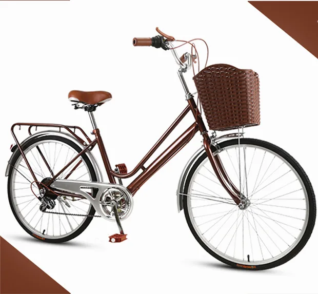 Hot sale OEM 24inch 26' bicycle women adult lady student princess retro city commuting walking work countryside cruiser bike