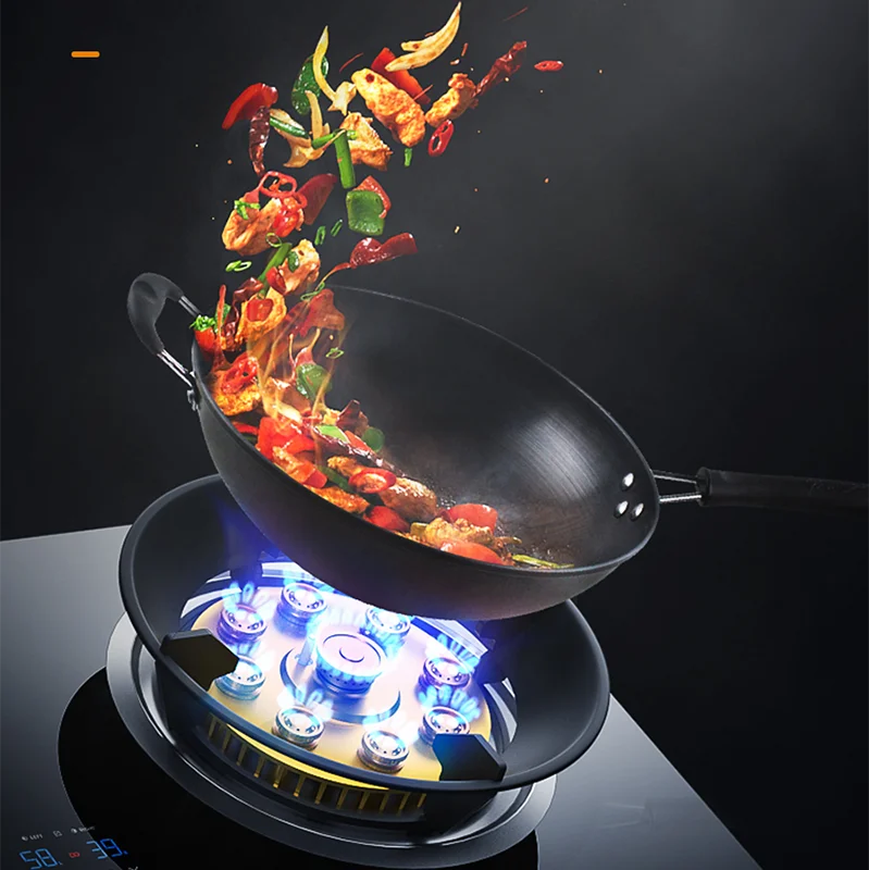 Газовая плита двойная домашняя настольная встраиваемая газовая с сжиженным газом энергосберегающий огонь