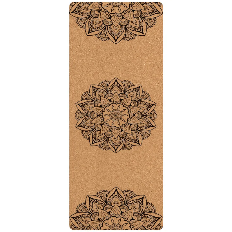 Natural cork yoga mat anti slip label wholesale natural neoprene eco friendly yoga mat