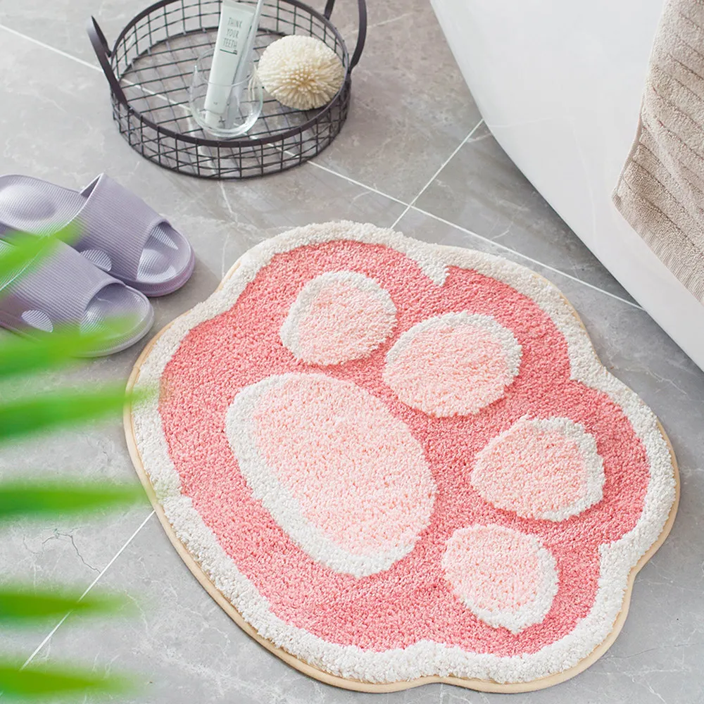 Super Popular Factory Custom Logo Rug Creative Animal Cat Pad Carpet Custom Human Made Rug Shaggy Cartoon Bath Mat for Home