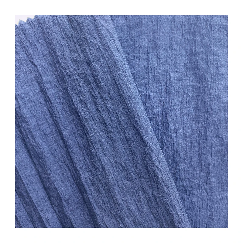 UPF50+ 100% Nylon 20D Crinkle Small Ripstop Nylon Fabric for Sun Protection Clothing