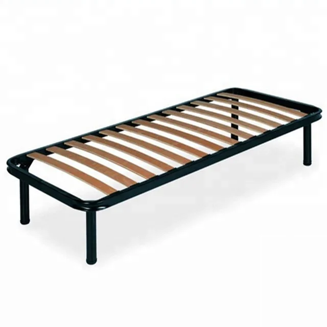 Hot Sell Wooden Slat Metal Bed Frame
