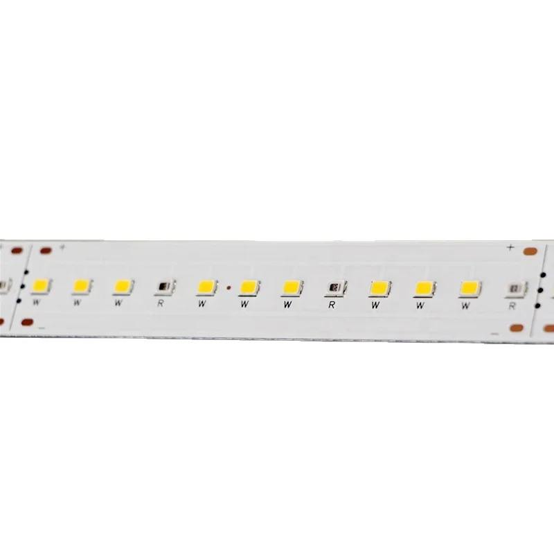 high power 50w 4000K white red 670nm 3:1 led rigid grow light strip for hydroponics constant current 33-36v for strawberry grow