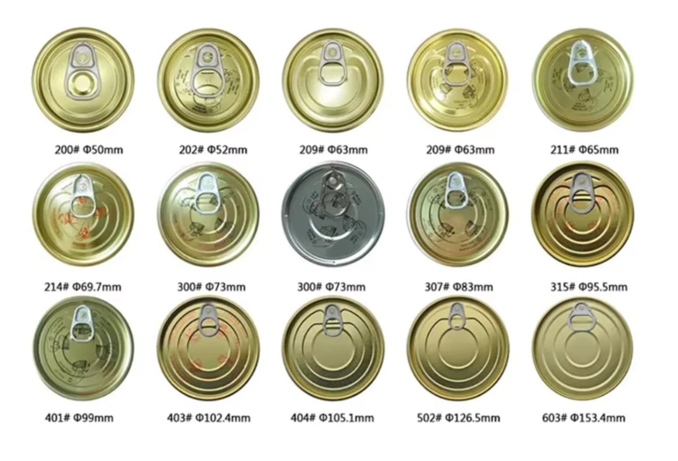 Top Seller Eoe #300 73mm Tinplate Easy Open End can lid Supplier Easy Open lid Tin can