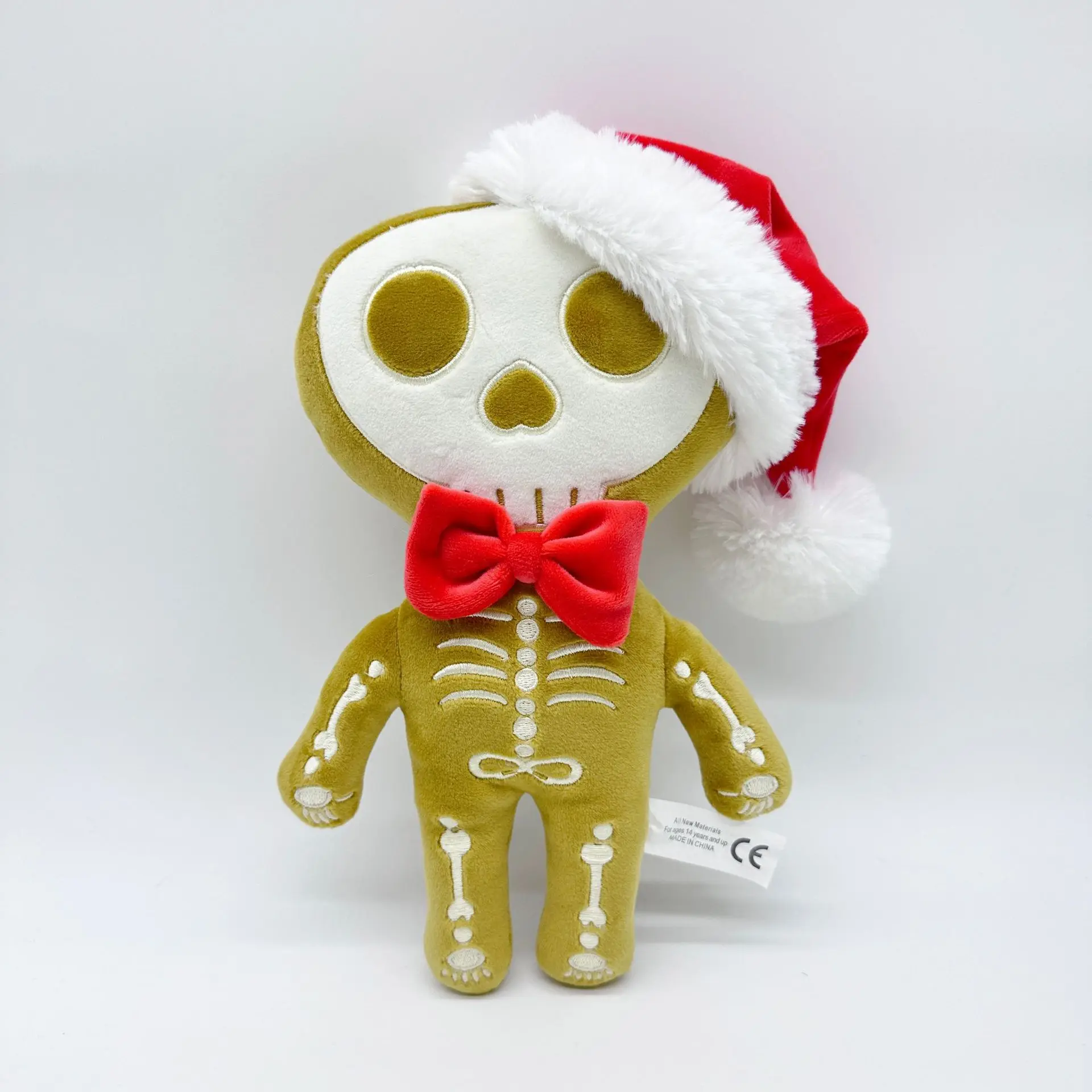 Customized Skeleton Christmas Gingerbread Man Skeleton Doll Plush Toys for Halloween