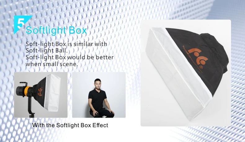  Falcon Eyes 100W Pulsar P-5TD 3200K-5600K adjustable focus professional photography photo video studio led fresnel spot light