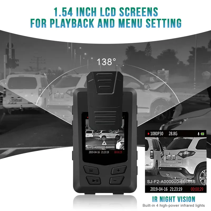 Loop Recording Portable Webcam PC Camera 138 Degrees Rotating Lens IR Night Vision 2900MA Lithium Battery Camera