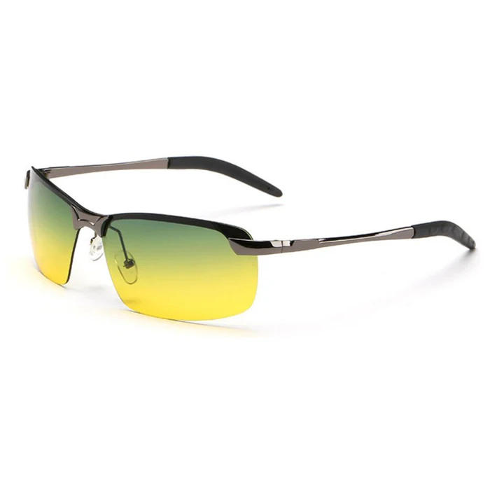 Поляризованные солнцезащитные очки UV400, мужские очки для ночного вождения, очки дневного и ночного видения