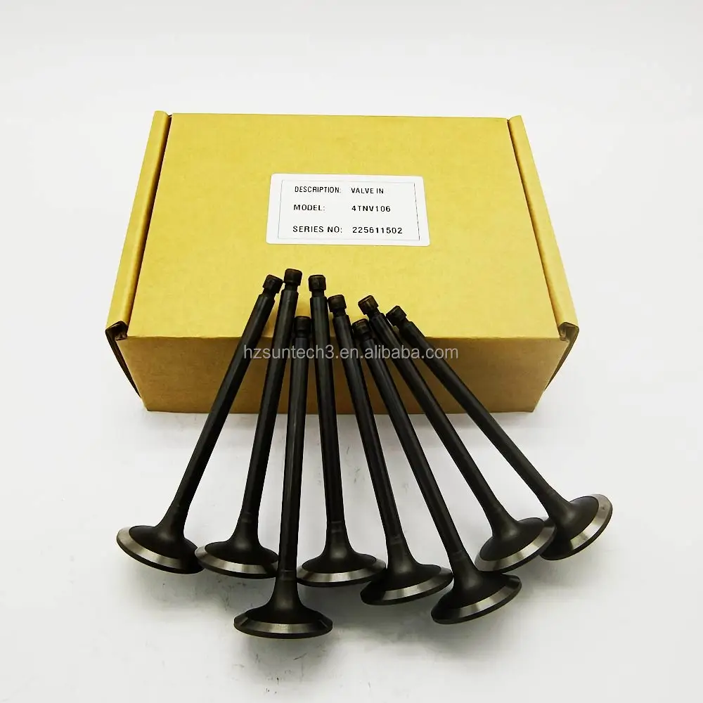 8 Units 1 Set Engine Intake Valve for 4TNV106 Engine