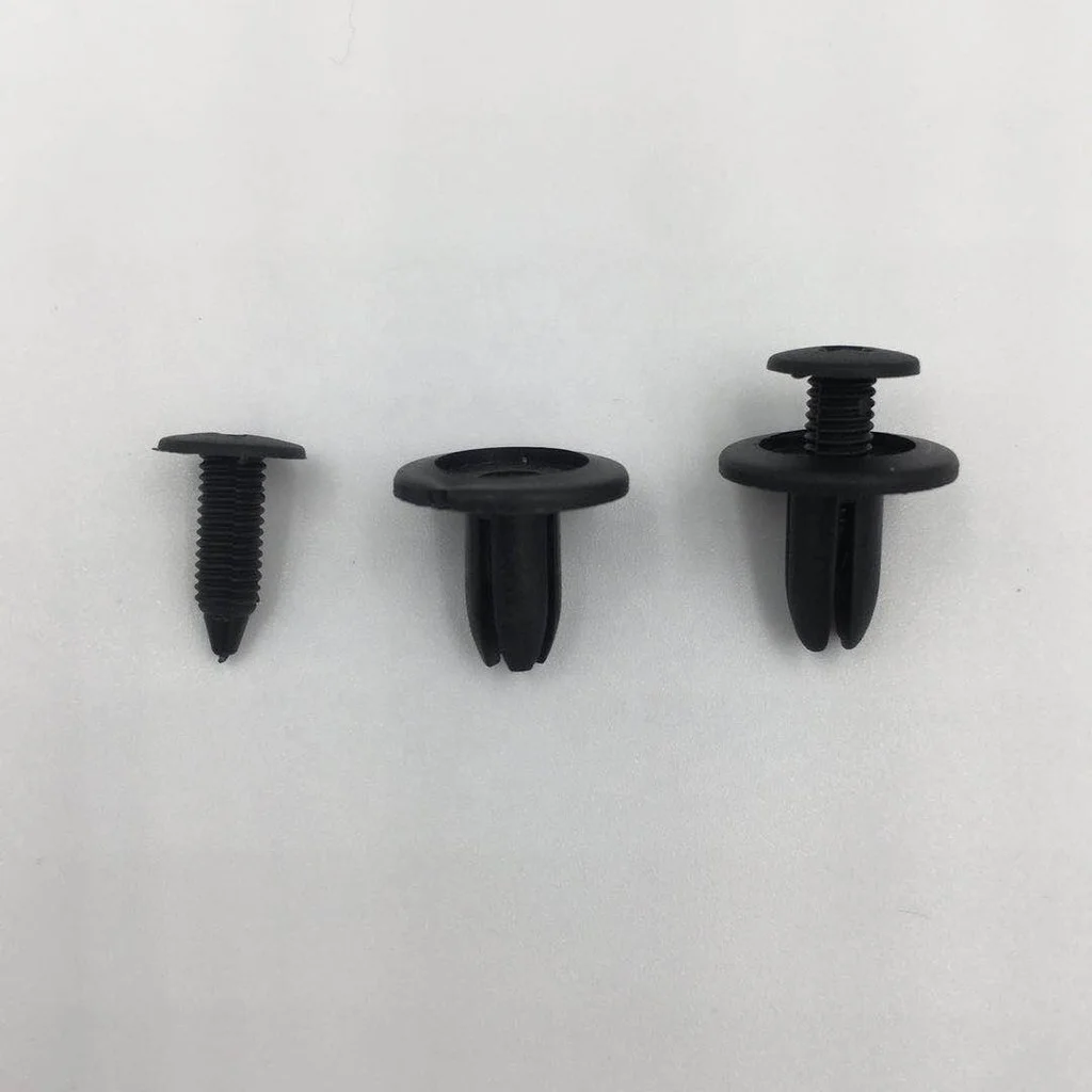 100PCS/bag  6mm  clips plastic fasteners for Chery BYD KIa HYUNDAI e46 m3 Engine Cover Clips