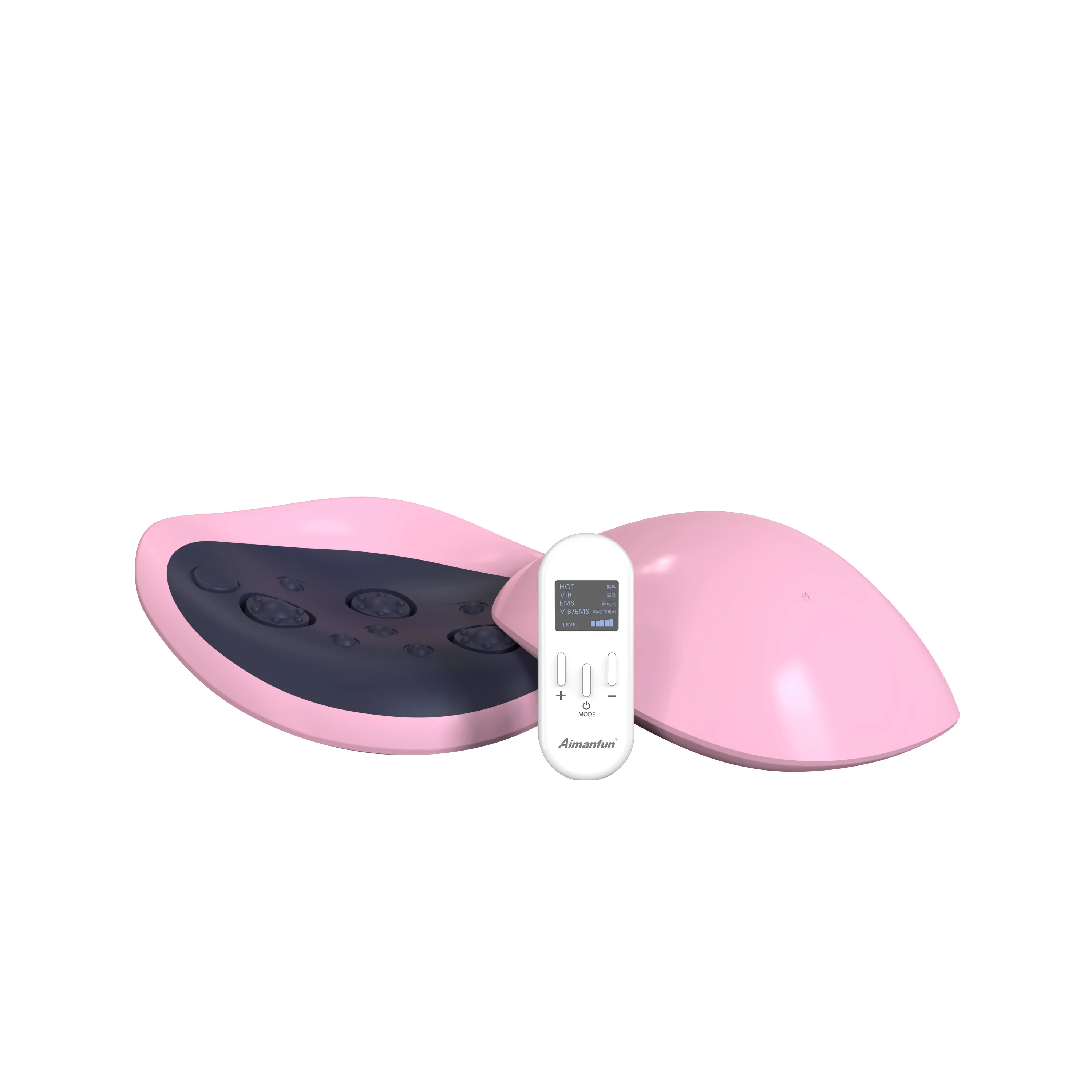 Breast Enhancement Massager Pink Remote Control Intelligent Electric  Breast Enhancer