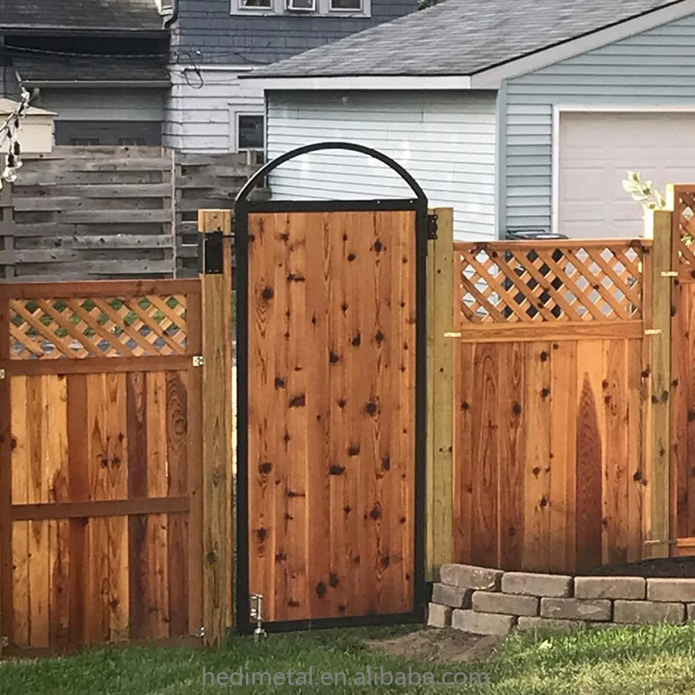 HODOR GF01 Pro 6 забор ворота DIY рама для улицы с черной оцинкованной сталью