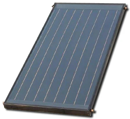 Colour steel non-pressurized flat panel solar heating collector for pool