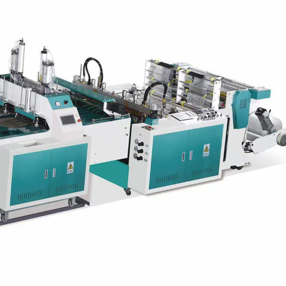 500x2 Fully Automatic High Speed Hot Cutting Bag Making Machine For Biodegradable plastic bag