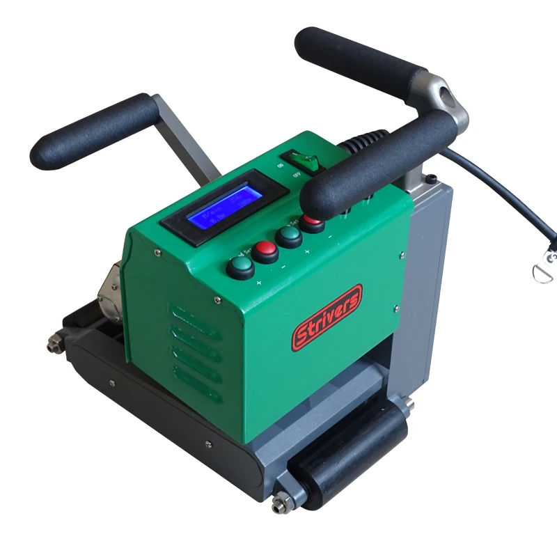 (ST2100 )Powerful Geomembrane Overlap Hot Wedge Welding Machine for Welding HDPE PVC Membrane 2100W
