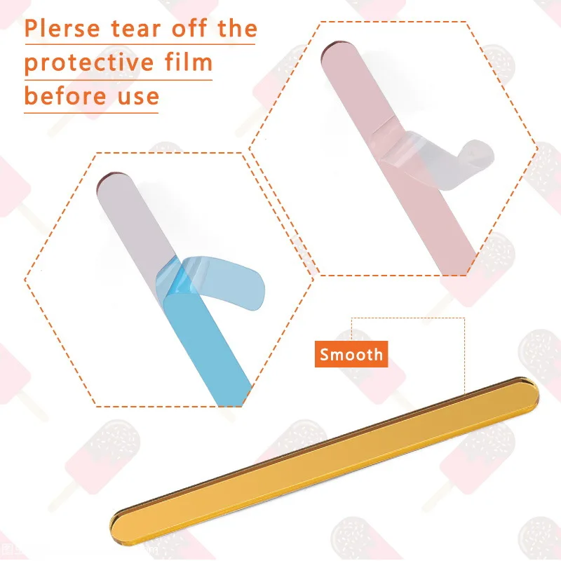 Ice Cream Stick Popsicle Sticks Ice Cream Tool DIY Popsicle Maker acrylic popsicle sticks