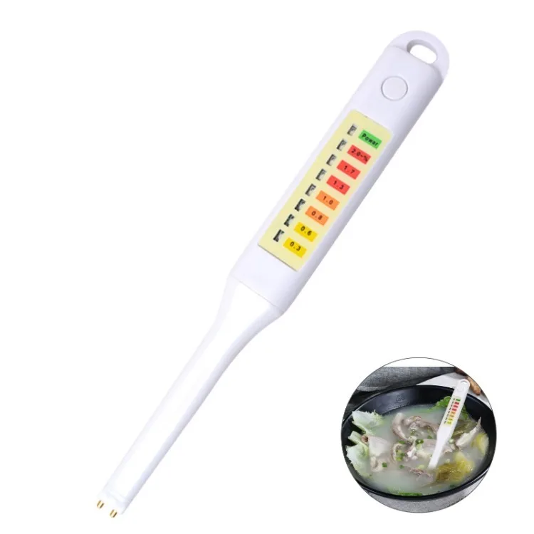 Food Salinity Tester Pen Type Salinity Meter Salt Concentration Meter Salinometer LED Indicator Screen for Home Kitchen