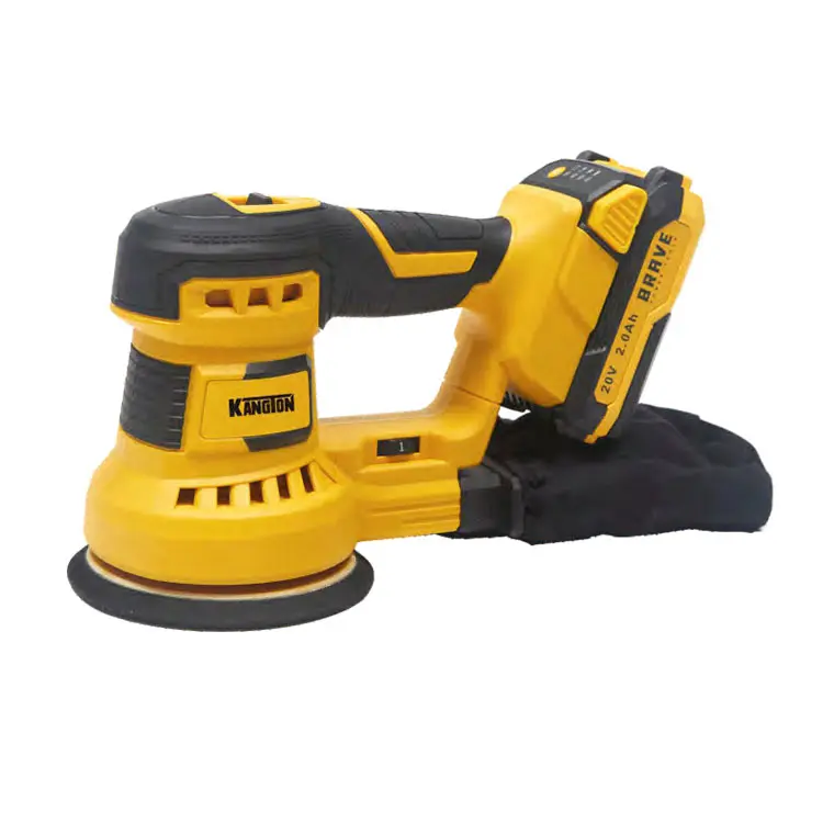 20V cordless rotary sander with dust self-collection electric sander with dust port