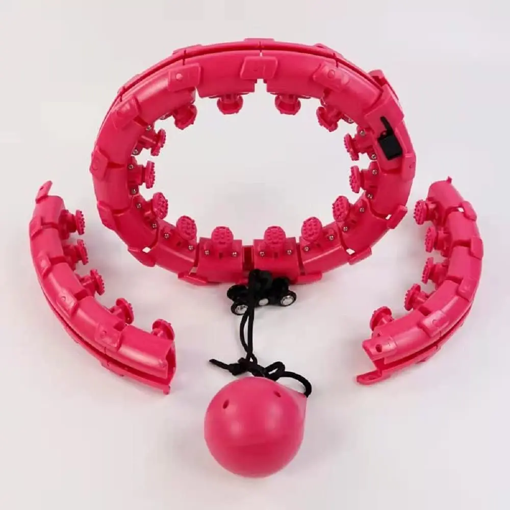 Умные Утяжеленные круглые упражнения для взрослых для похудения фитнеса 24 секции съемный регулируемый тренажер для талии hoola обручи