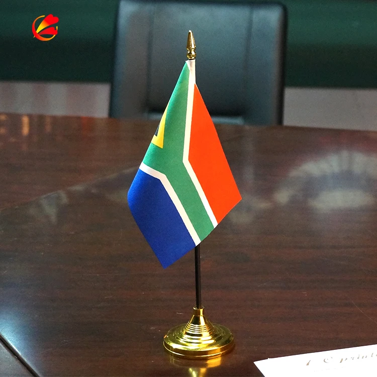 Table Falg Vivid Color and Fade Resistant,golden Base and Spear Top,Festival Events Celebration Decorations