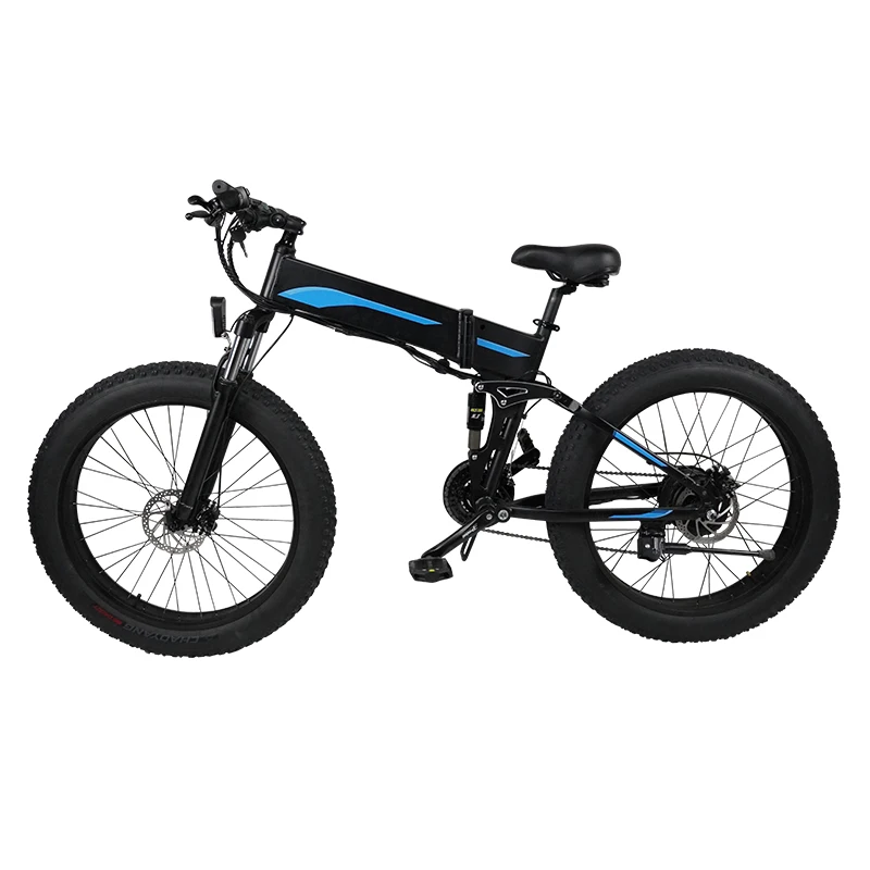 7Go 750W 500w 48v  Power E Bike   Snow Fat Tire   Electric Bike for Adult 26inch High Speed Mountain Electric Bicycle Folding