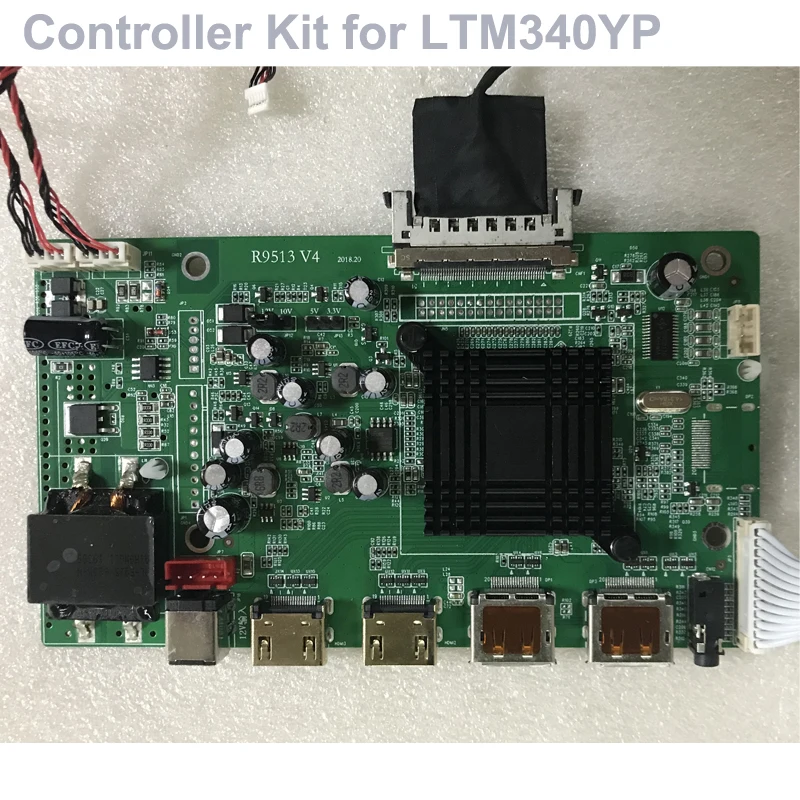 LTM340YP02-Q01 3440x1440 34 inch Curved LCD panel and control board with controller kit