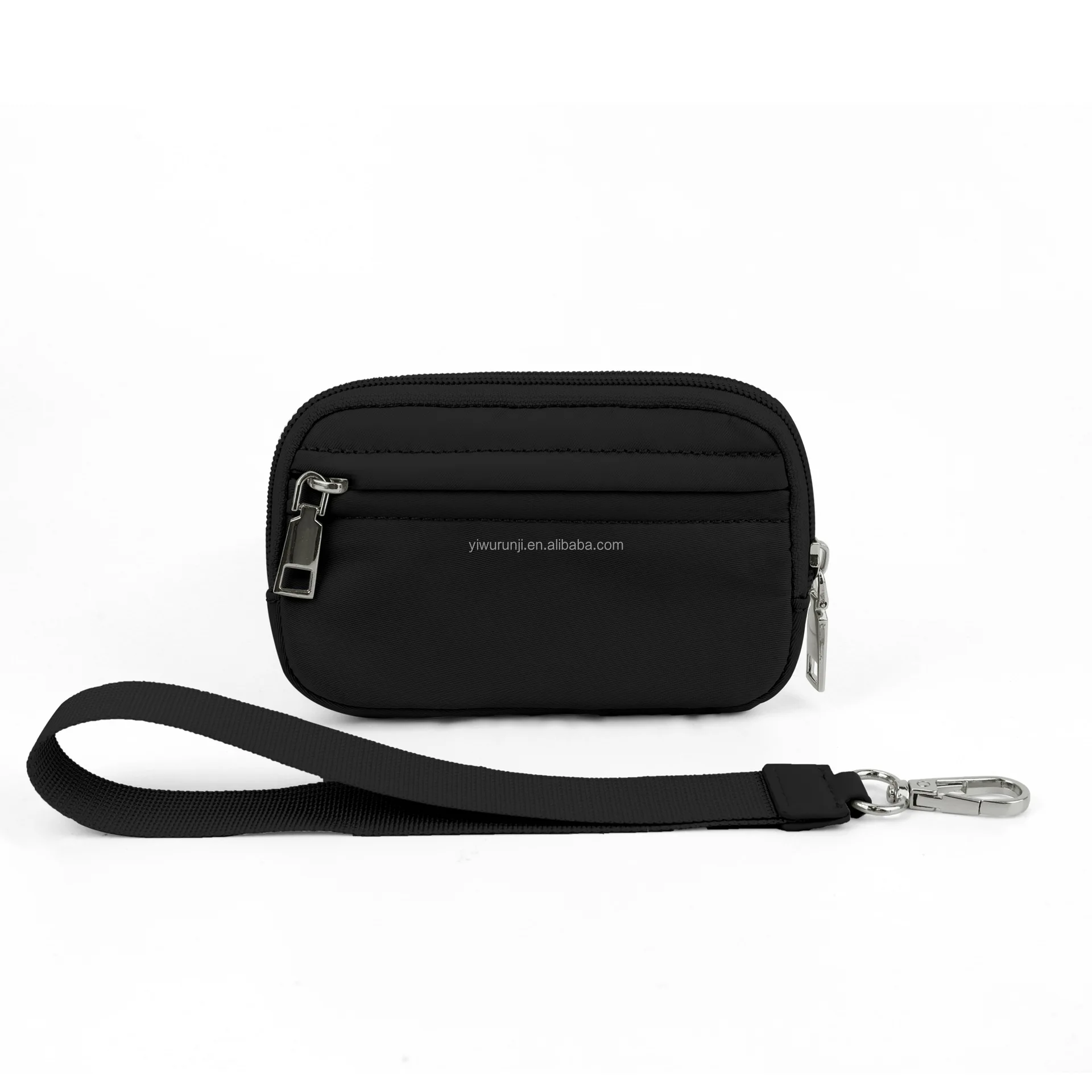 2024 New Custom Women Dual Pouch Wristlet Portable Coin Purse Mini Women Coin Pocket