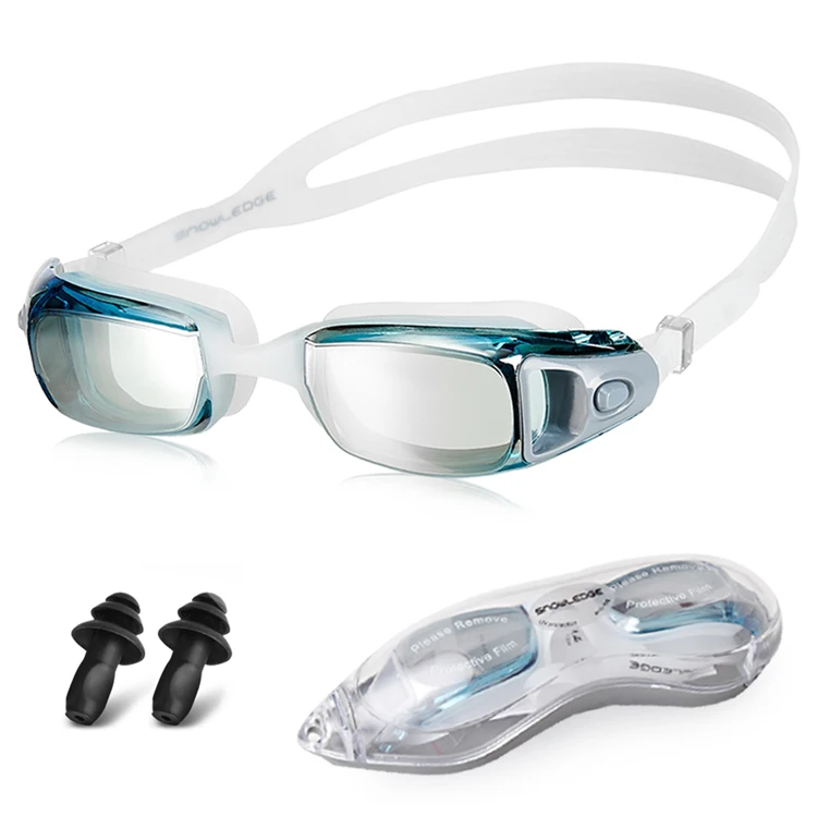 
Custom swim goggles eyewear wholesale silicone frames clear swimming goggles  (1600140679135)