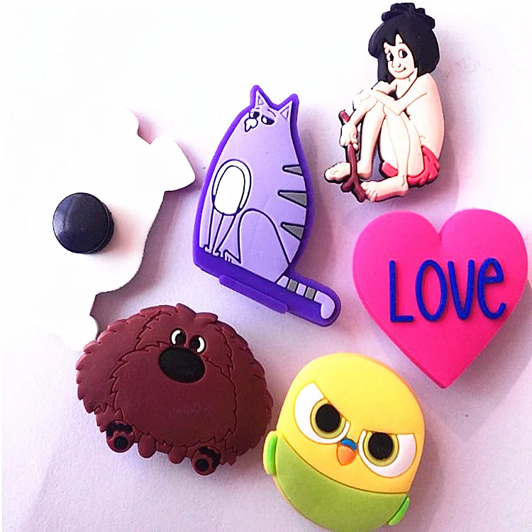 
 Designer Cheap Custom New leaves Soft PVC Cartoon Croc Shoe Charm lipstick for charm lady  