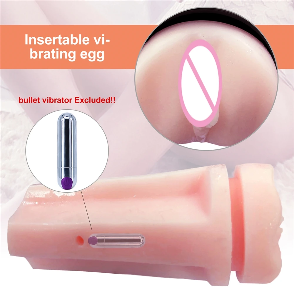 2022 New Patent  Adult Sex Toys For Man Pennis Vibrator Massager Manual Press Suction Soft Tight Hot Girl Pussy Male Masturbator