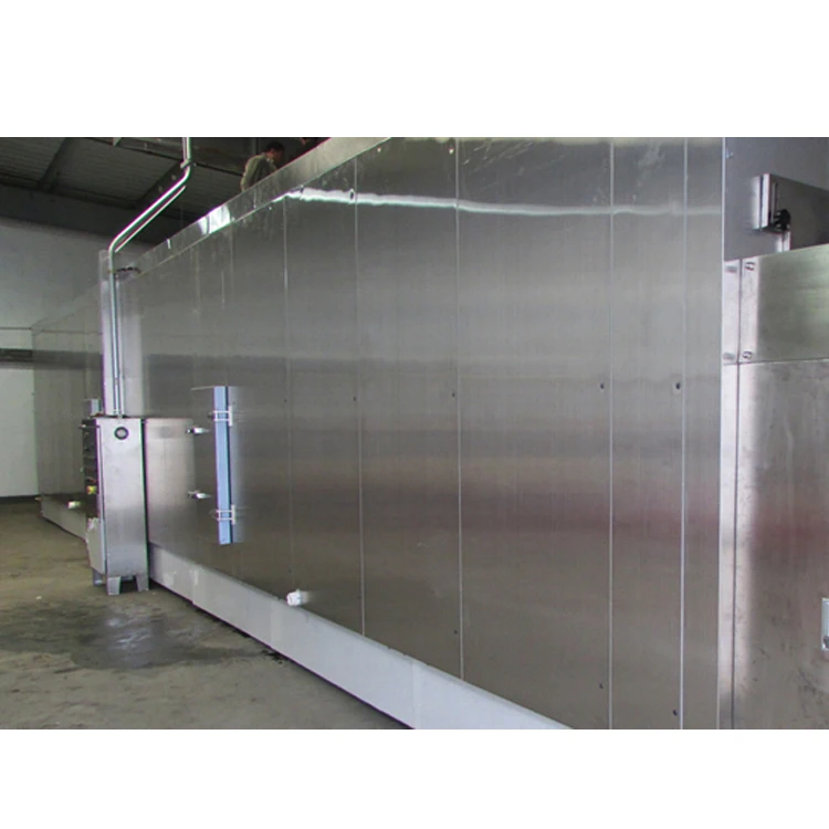 Туннельный морозильник для овощей с флюидизированной кроватью iqf