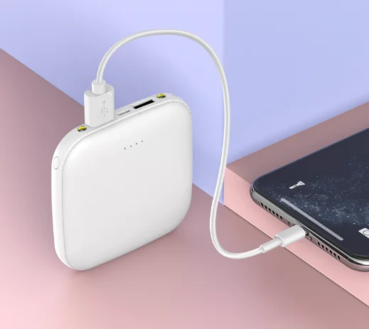 2400mAH gift Mini Power bank Portable 2.1A Fast Charger Powerbank External Customized Battery Charger For Smart Mobile Phone