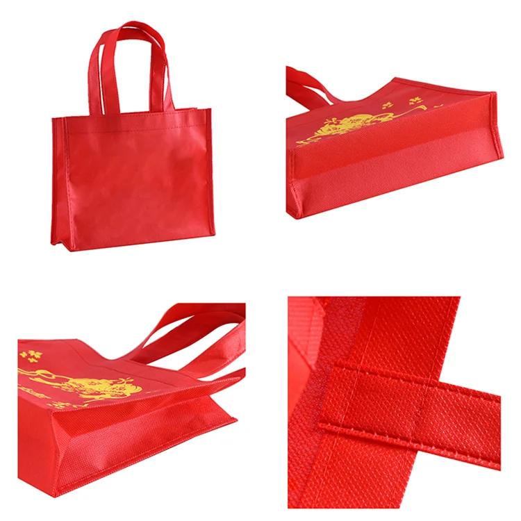 Multicolor Non-woven Handbag Shopping Colorful Nonwoven Bag Custom Printed Logo Folding Accept Customized Logo Customized Color
