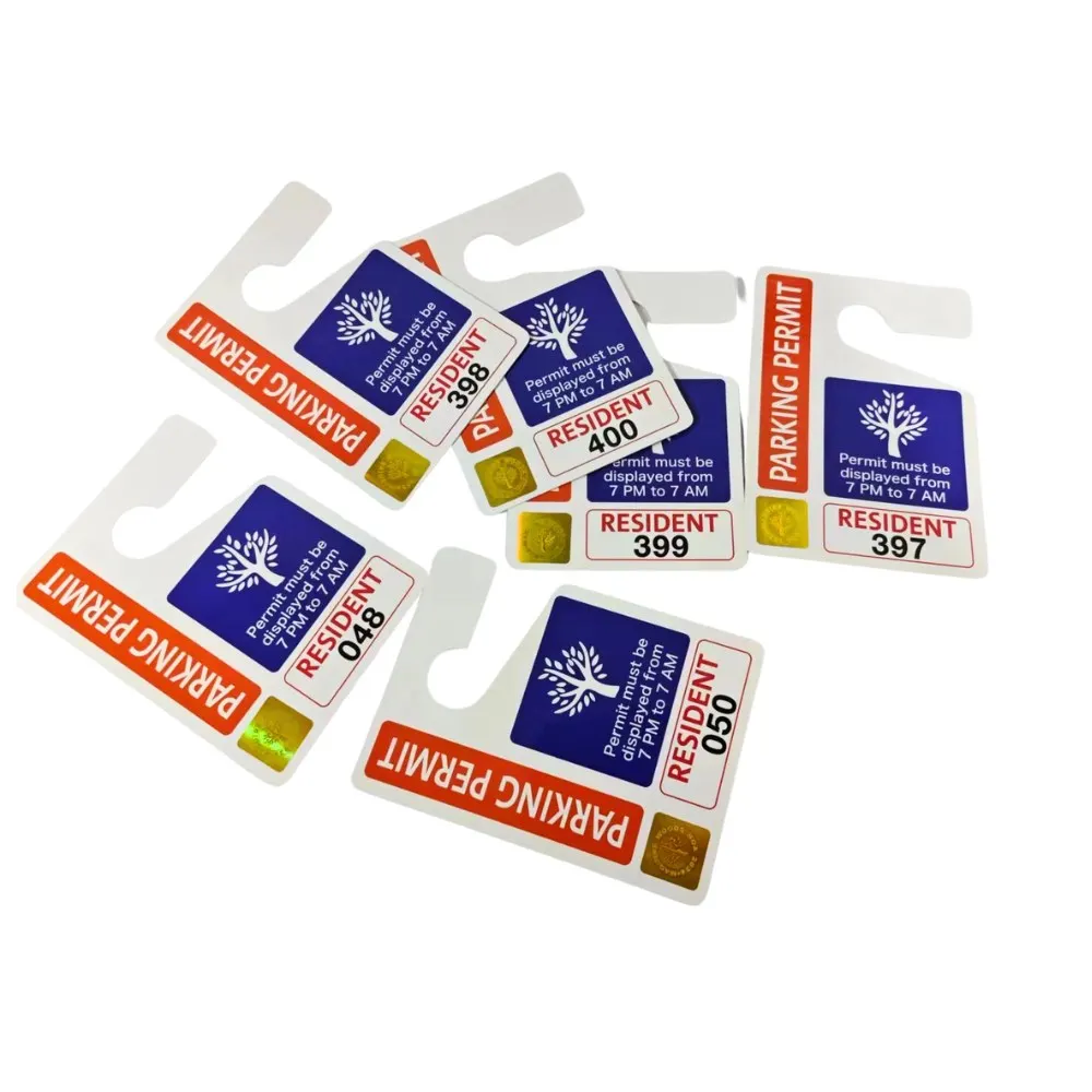 Разное разрешение на парковку из пластика ПВХ