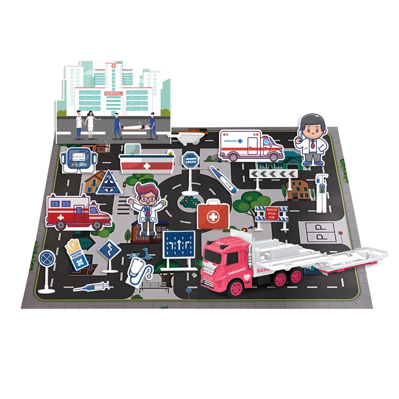 Детская спасательная сцена, детская игрушка из литого алюминиевого сплава