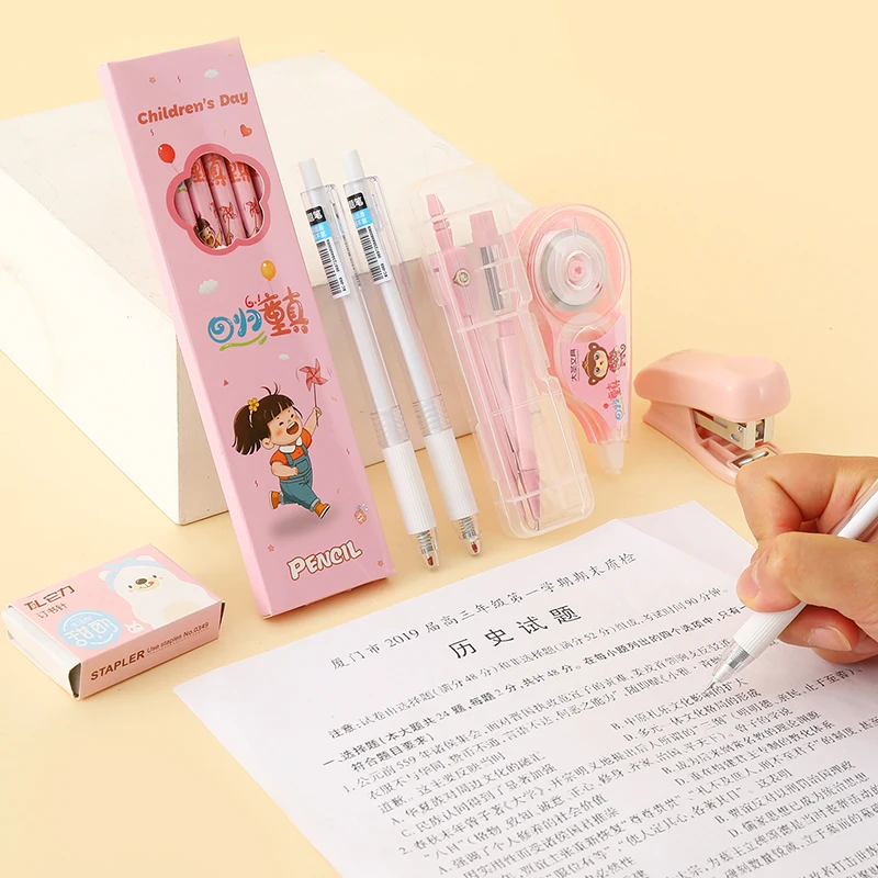 Top Grade School Supplies Set Back To School Stationery Wholesale Stationery Set for Kid Gift School Supplies