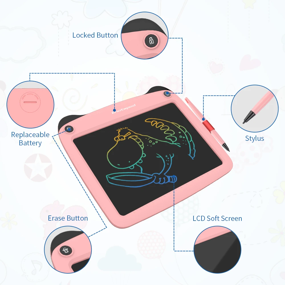 Portable drawing board lcd writing electronic digital lcd writing tablet with stylus