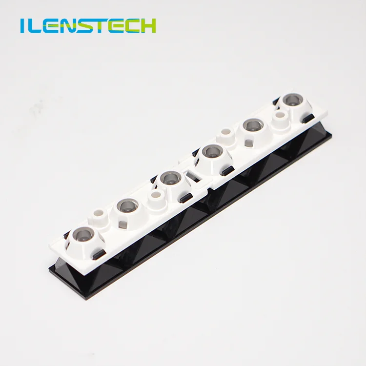 Double holders 6in1 led module lens FWHM 50 for 3030 3535 leds from ilenstech