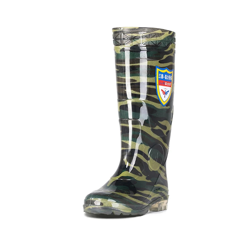 Высококачественные мужские толстые резиновые сапоги камуфляжные Нескользящие резиновые сапоги для рыбалки и фермы промышленные износостойкие резиновые сапоги