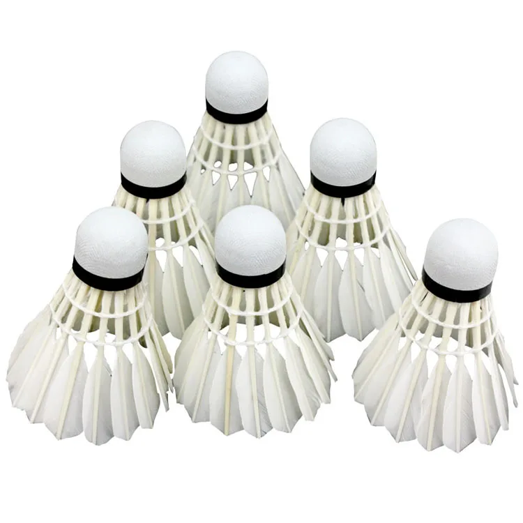 Competition Badminton shuttlecock standard hot selling professional white durable duck feather badminton shuttlecock