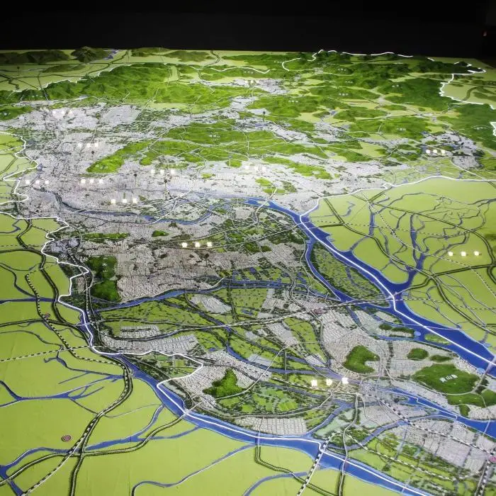 Architectural Scale Real Estate Development 3D House Printing Government Urban Planning Housing and Road Model