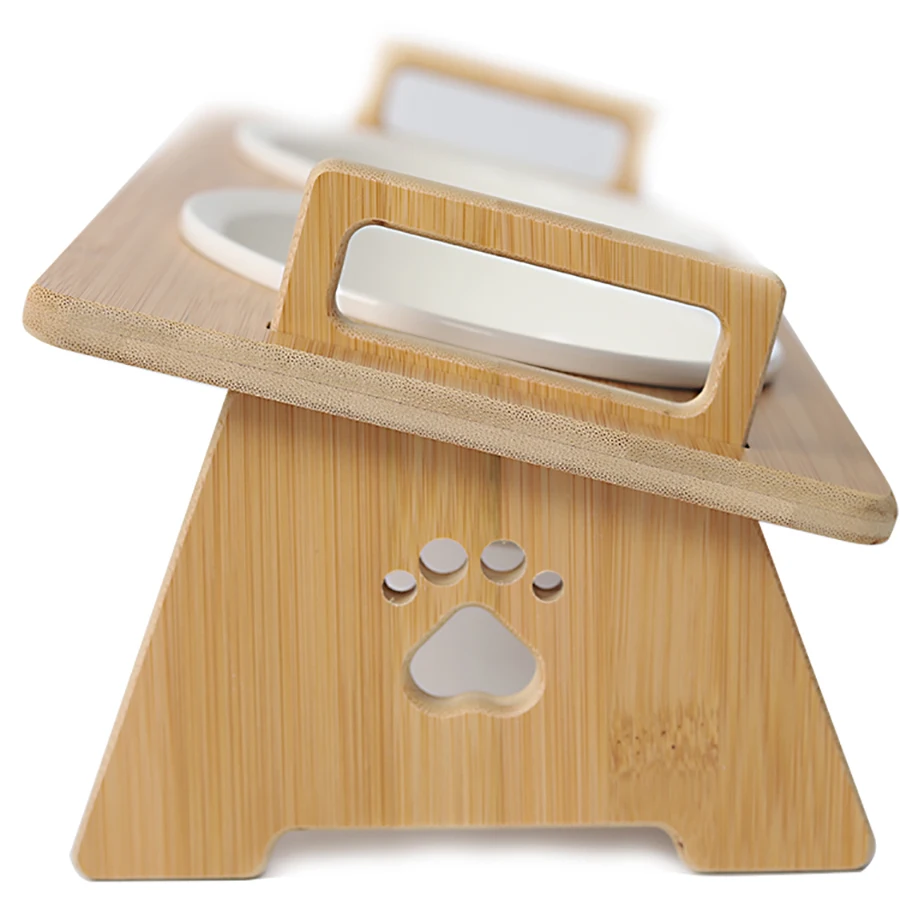 Factory direct sales ceramic white slow feeder dog bowl