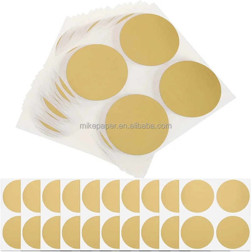 private custom any text logo adhesive round label sticker art paper labels in roll