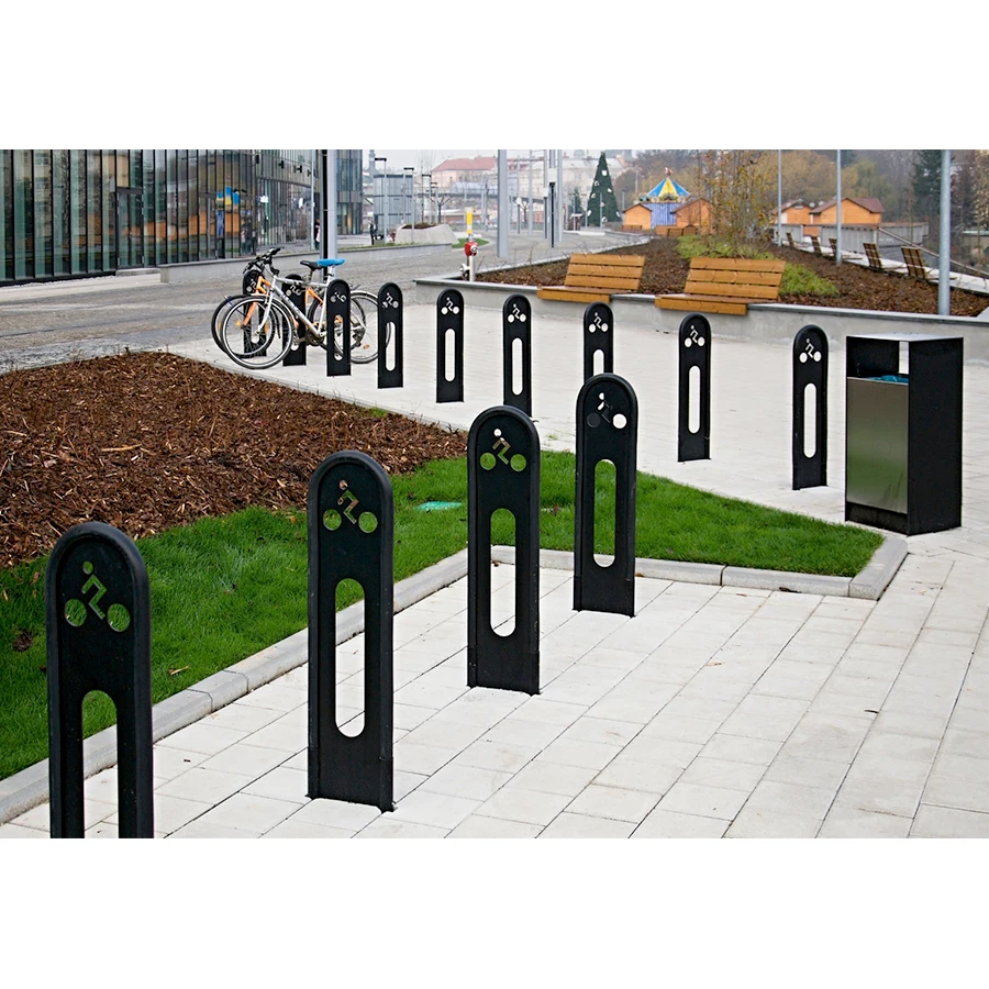 Hotel Silver Steel Bike Garage Stand Front Bicycle Rack For Bike Parking