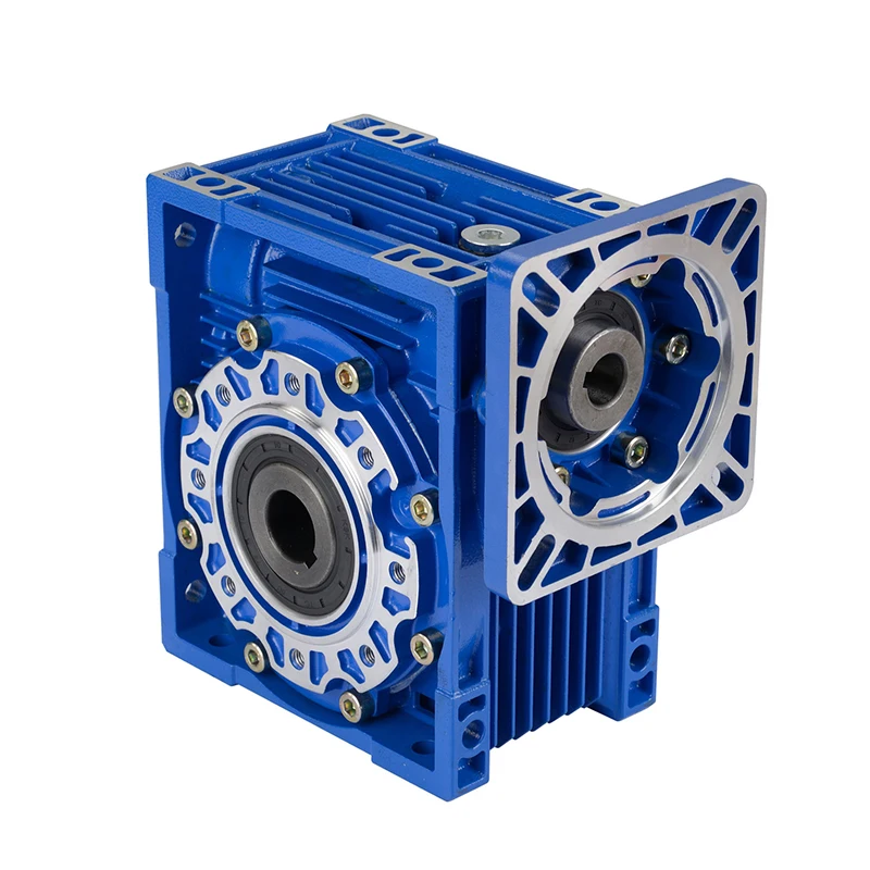 NMRV 075 worm speed reducer with single output shaft double output shaft square flange input worm speed reducer